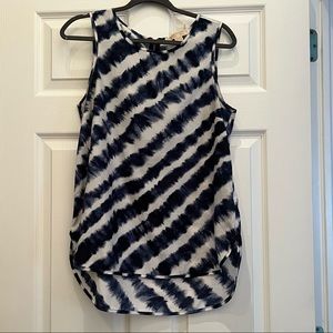 Michael Kors Blue Tie Dye Blouse